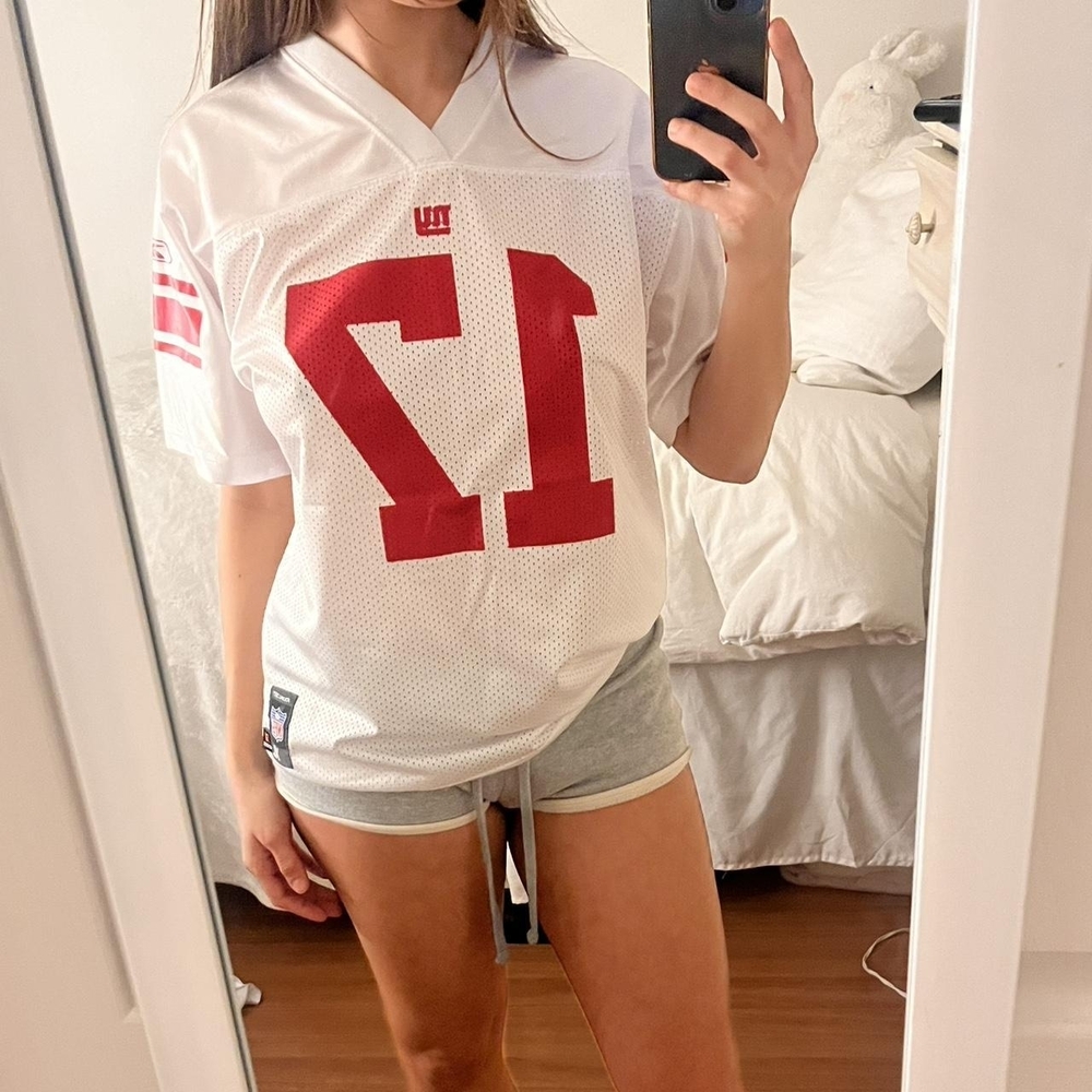 White and Red Football Jersey